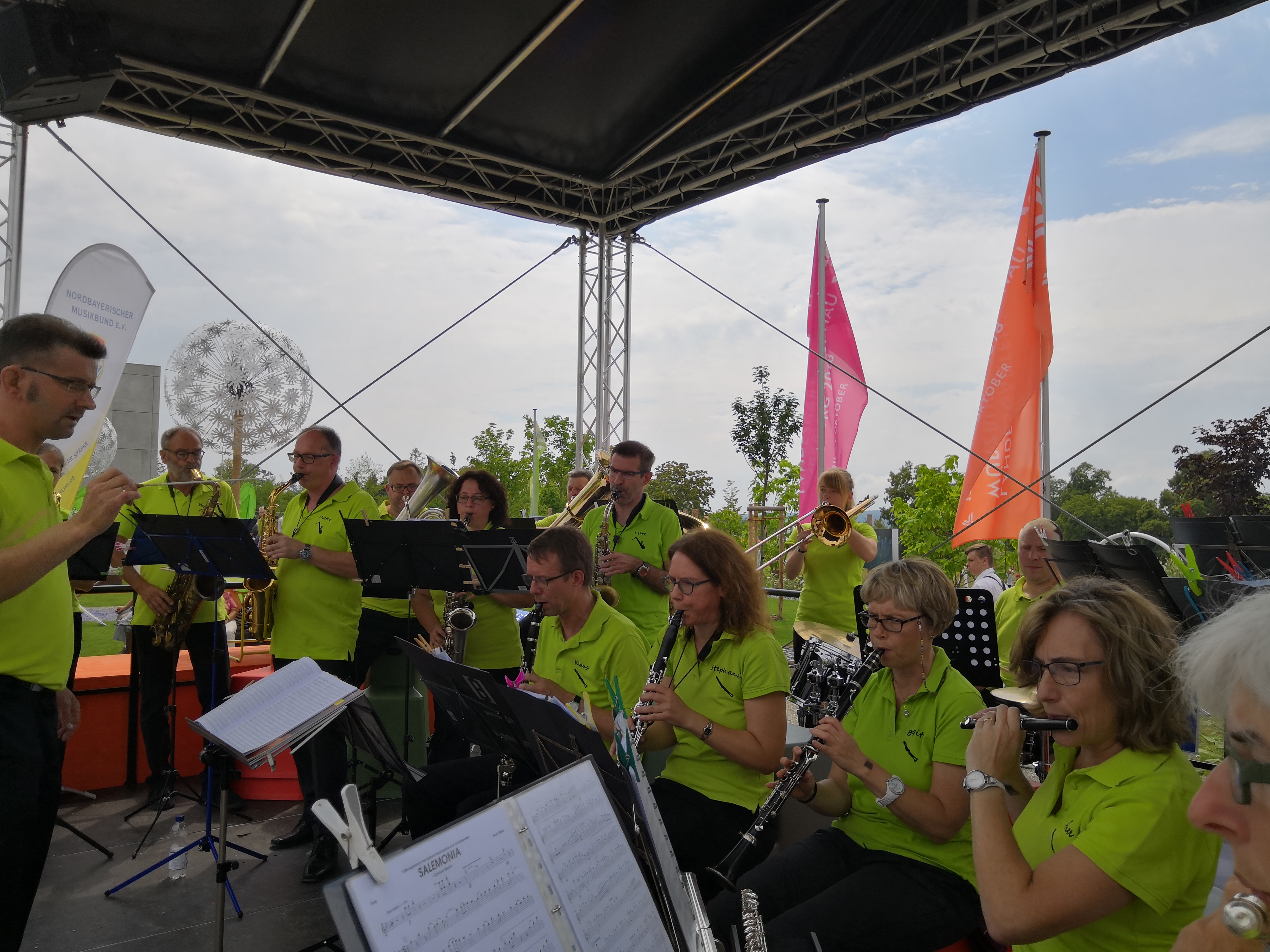 Recycling-Band on tour: Auftritt auf der Landesgartenschau Würzburg (2018)